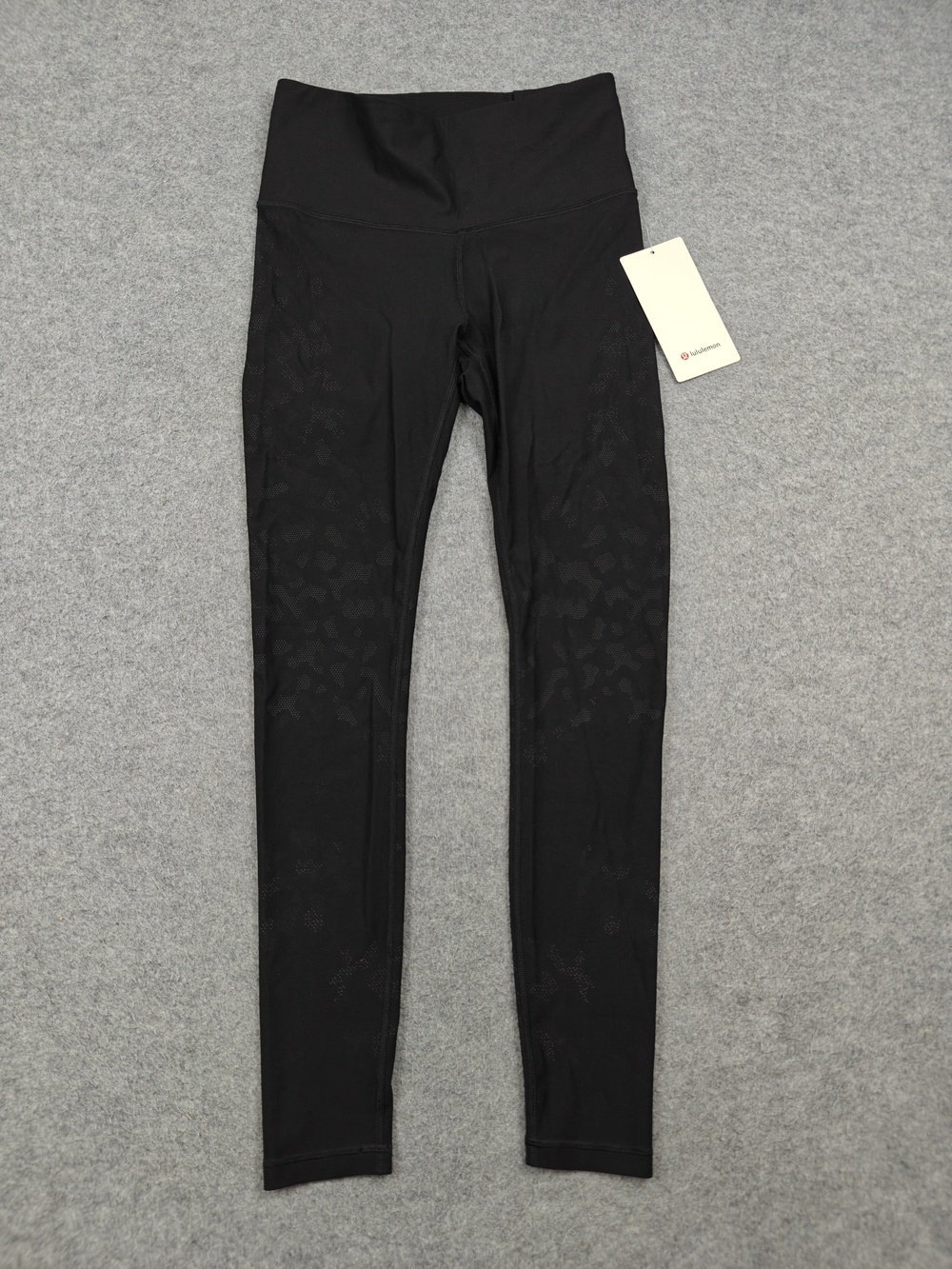 Lululemon Leggings Womens 8 Black Mapped Out HR Tight Camo High Rise 28 In